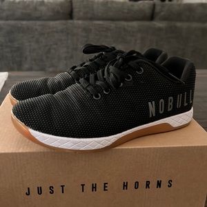 NoBull Project black and guar gum trainers size 8 women’s, 6.5 mens, gently used